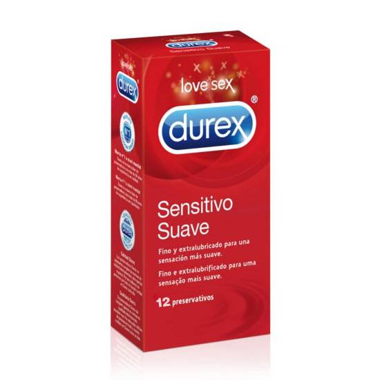 DUREX SENSITIVO SUAVE 12 UDS - Cosmética Erótica Preservativos Sensitivos-Sex Shop ARTICULOS EROTICOS