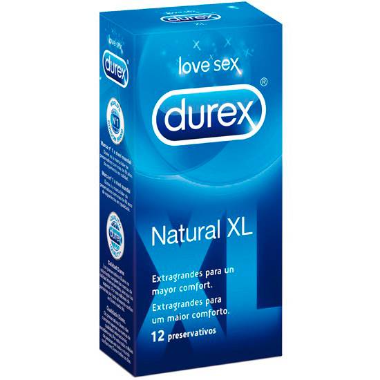 DUREX NATURAL XL 12 UDS - Cosmética Erótica Preservativos Varios - Sex Shop ARTICULOS EROTICOS