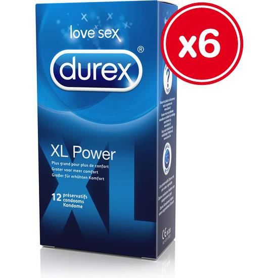 DUREX XL POWER 12 UDS (6 CAJAS) - Cosmética Erótica Preservativos Varios - Sex Shop ARTICULOS EROTICOS