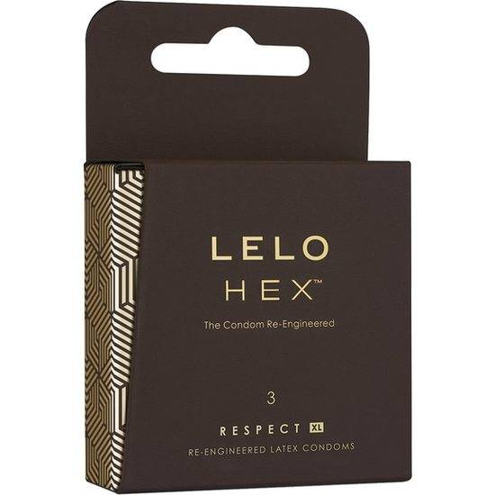 LELO HEX PRESERVATIVOS RESPECT XL 3UDS - Cosmética Erótica Preservativos Varios - Sex Shop ARTICULOS EROTICOS