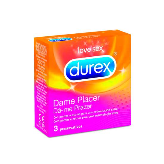 DUREX DAME PLACER 3 UDS - Cosmética Erótica Preservativos Varios - Sex Shop ARTICULOS EROTICOS