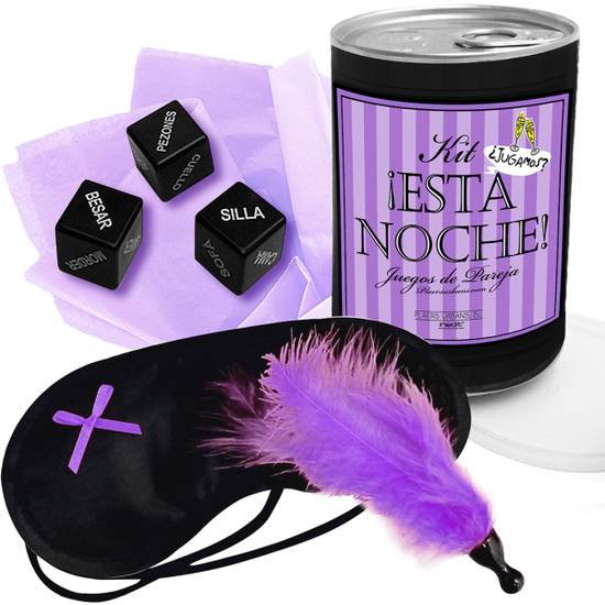 LATA ERÓTICA NEGRA ESTA NOCHE LILA - Juegos en Grupo - Sex Shop ARTICULOS EROTICOS